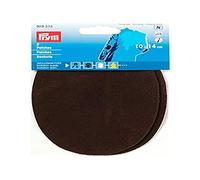 Prym 14 x 10 cm LOT DE 2 patchs en imitation daim pour repasser/sewing-on, marron foncé
