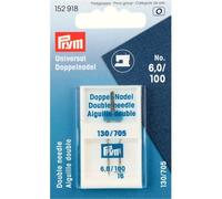 Prym 152918 Prym Aiguille double pour machine à coudre « Universal », 130/705, 100/6,0mm