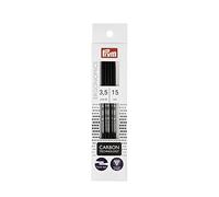 Prym 194183-1 Aiguilles à Tricoter, Carbone, Noir, 3,5 mm