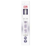 Prym Aiguilles à tricoter à 2 pointes prym.ergonomics 194201 – 20 cm, Ø 2,50 mm