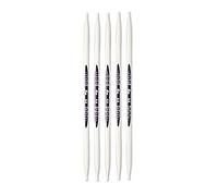 Prym 194208 Aiguilles Tricoter 2 Point. Ergonomics 20 cm 6,00 mm, Blanc Alabâtre