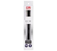Prym 194221-1 Ferri da Maglia, Carbonio, Nero, 2,5 mm