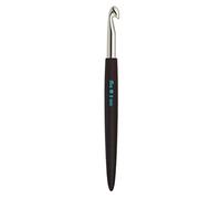 Prym 195361 Crochet pour Laine avec Manche Souple 16m, 8,00mm, argenté