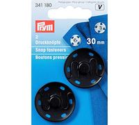 Prym Boutons-pression à coudre 341180 30 mm Laiton Noir