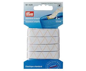 Prym 2 m x 12 mm standard élastique, blanc