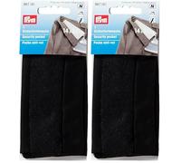 Prym 20 x 14 cm, 1 poche de scurit avec fermeture clair Noir (Lot de 2)