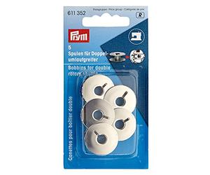Prym 21.9 mm Bobbins for Sewing Machine for Double Rotary Shuttle Metal