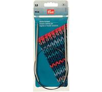 Prym 211247 Aiguilles à tricoter circulaires, aluminium, 60cm, 3,50mm, gris