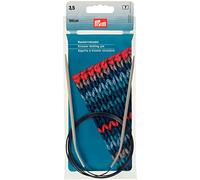 Prym Rundstricknadeln ALU 100 cm 3,50 mm Grau Aiguilles à Tricoter circulaires, Aluminium, Gris-Perle, 3,5 mm