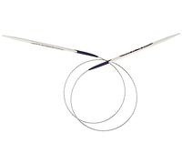 Prym 215805 Aiguilles Tricoter circulaires Ergonomics 80 cm 4,50 mm, Blanc Alabâtre