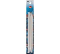Prym 218650 Aiguilles à Tricoter en Aluminium Gris 8/20 cm 5 pièces