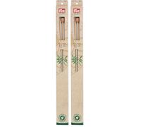 Prym 222116 Aiguilles à tricoter bambou 33 cm 4,50 mm, naturelle (Lot de 2)