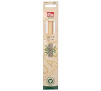 Prym 222212 Aiguilles à tricoter 2 pointes bambou 20 cm 3,00 mm