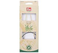Prym 222513 Aiguilles à tricoter circulaires bambou 60 cm 2,50 mm, naturelle