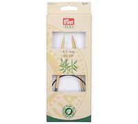 Prym 222517 Aiguilles à tricoter circulaires bambou 60 cm 4,50 mm