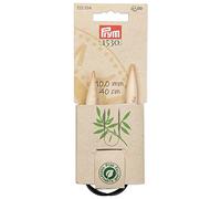 Prym Aiguilles à tricoter circulaires 222534 en bambou 40 cm 10 mm