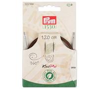 Prym Câble rotatif 223994 – 360° – 120 cm – Corde interchangeable Marron