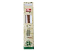 Prym 224120 Aiguilles à tricoter CUBICS NATURAL 15 cm 2,00 mm Holu, multicolore, 2 mm