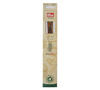 Prym 224143 Aiguilles à tricoter 2 pointes CUBICS NATURAL 20 cm 3,50 mm