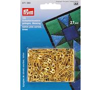 Prym 27 mm Safety Pins Curved with Coil Brass, Gold
