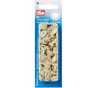 Prym 30 Boutons Pression Color-Snaps 12,4 Mm Ronde Beige