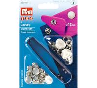 Prym 390117 Pression/River+Outil 12mm b.nacré, Plastique, Nacré, 2 x 1 x 1 cm, Argent