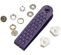 Prym 390120 Bouton Pression sans Couture « Jersey », Capuchon Lisse, 10mm, argenté