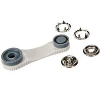 Prym 390195 Boutons-Pression en Jersey sans Couture, 18 mm Diamètre, Perle