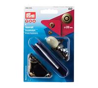 Prym 390355 Non-sew Fasteners Anorak Brass Wheel 20 mm Antique Brass