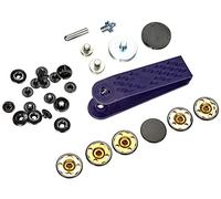 Prym Boutons-Pression d’Anorak, Plats et Mats, brunis, 20 mm, sans Couture