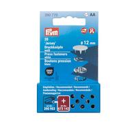 Prym 390770 Boutons-pression en jersey 12 mm Blanc Compatible avec Vario Creative Tool