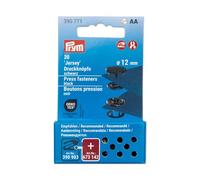 Prym 390771 Boutons-pression en jersey 12 mm Noir Compatible avec Vario Creative Tool