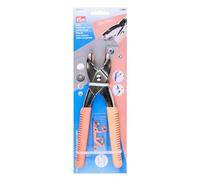 Prym 390918 Vario Pince abricot - Pour boutons-pression, œillets, rivets et boutons en jean - Outil de perforation inclus - Poignée ergonomique - Accessoire de couture polyvalent