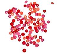 Boutons pression Color Snaps rouge/rose/pêche Prym Love - Prym 393002