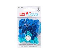 Prym Boutons pression Color Snaps étoiles 12,4 mm bleu/marine/turquoise 21 pièces