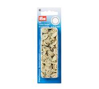 Prym 393123 Boutons Pression sans Couture « Color Snaps », Rond, 12,4mm, Beige