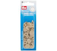 Prym 393142 Boutons Pression sans Couture « Color Snaps », Rond, 12,4mm, Champagne, Plastique, 12,4 mm