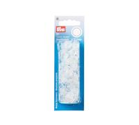 Prym 393198 Boutons Pression sans Couture « Color Snaps », Rond, 12,4mm, Transparent Mat