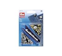 Prym 403101 Rivets, 9mm, argenté/Vieil Fer