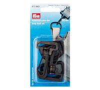 Set de 2 mousquetons Prym - Plastique noir - 30 mm