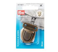 Prym 417977 Serrure à cliquet 26 mm en Laiton Vieilli Marron 26 x 35 mm