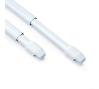 Prym 526451 Lot de 2 tringles à rideaux extensibles en métal avec vis Blanc 60-90 cm