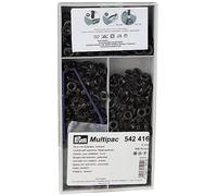 Prym 542416 Œillets et rondelles, 5,0mm, bruni
