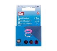 Prym Œillets avec rondelles 8 mm – Boîte de 32 – Fuchsia