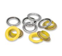 Boîtes de 15 Oillets avec Rondelles 14 mm -(...) - Jaune