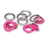 Prym Œillets avec rondelles 542569 14 mm — boîte de 15 — Fuchsia