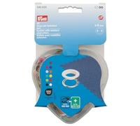 Prym 542620 Œillets avec rondelles multicolores dans une boîte en forme de cœur, 8 mm, compatible avec Vario Creative Tool
