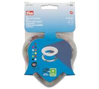 Prym 542622 Œillets avec rondelles multicolores dans une boîte en forme de cœur, 14 mm, compatible avec Vario Creative Tool