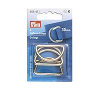Prym 555411 Bague demi-ronde en alliage de zinc Doré 30 mm