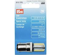 Prym Ampoule LED de rechange 610376 pour machines à coudre – fermeture à baïonnette